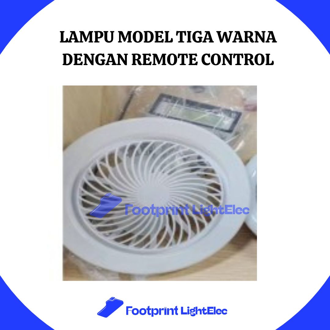 Lampu Model Tiga Warna dengan Remote Control